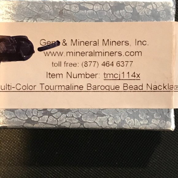 Tourmaline Necklace Multi Color - Picture 5 of 5